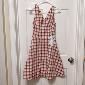 Cotton Gingham Spring Dress